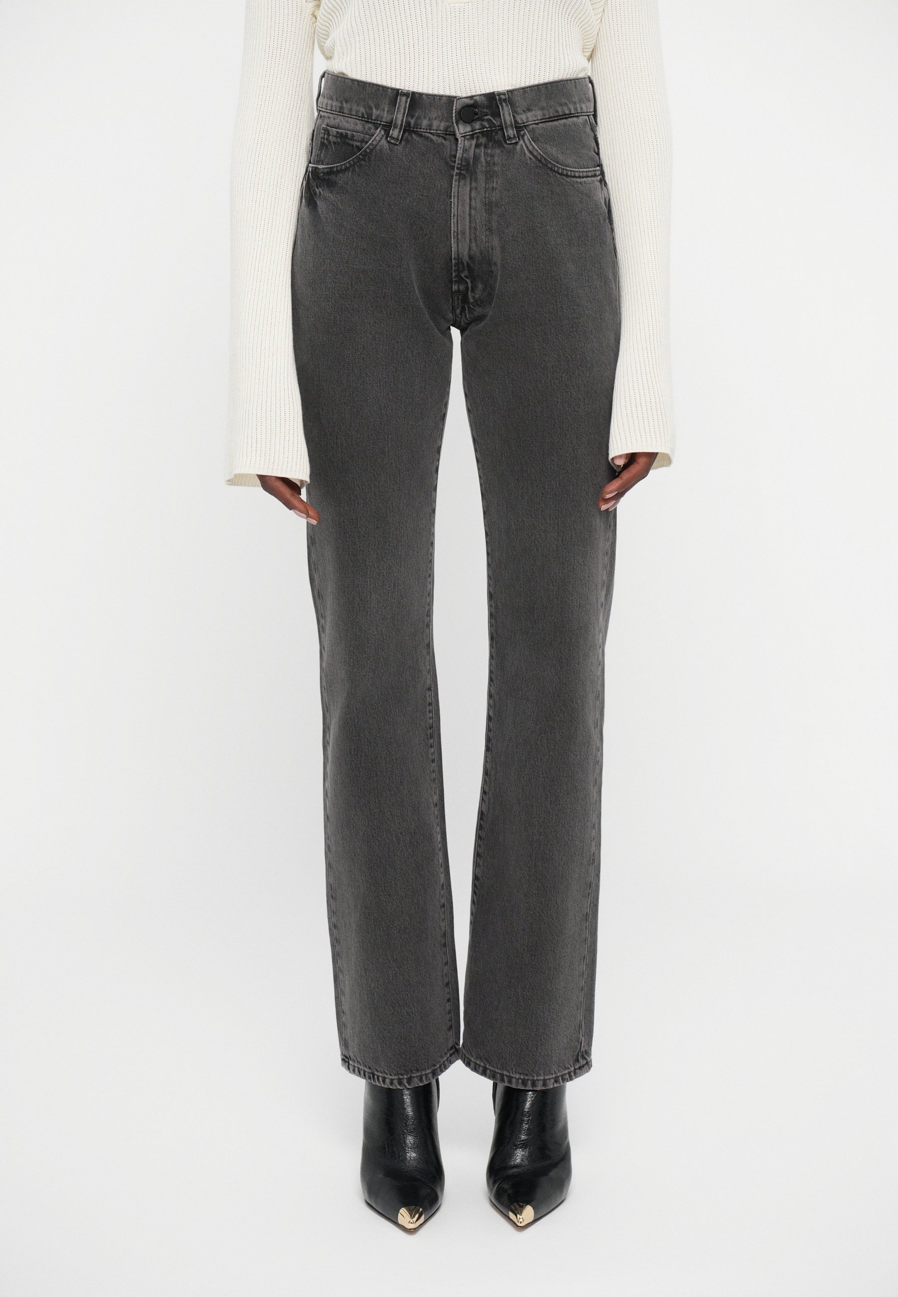 3x1 DIANA - Džíny Straight Fit - black