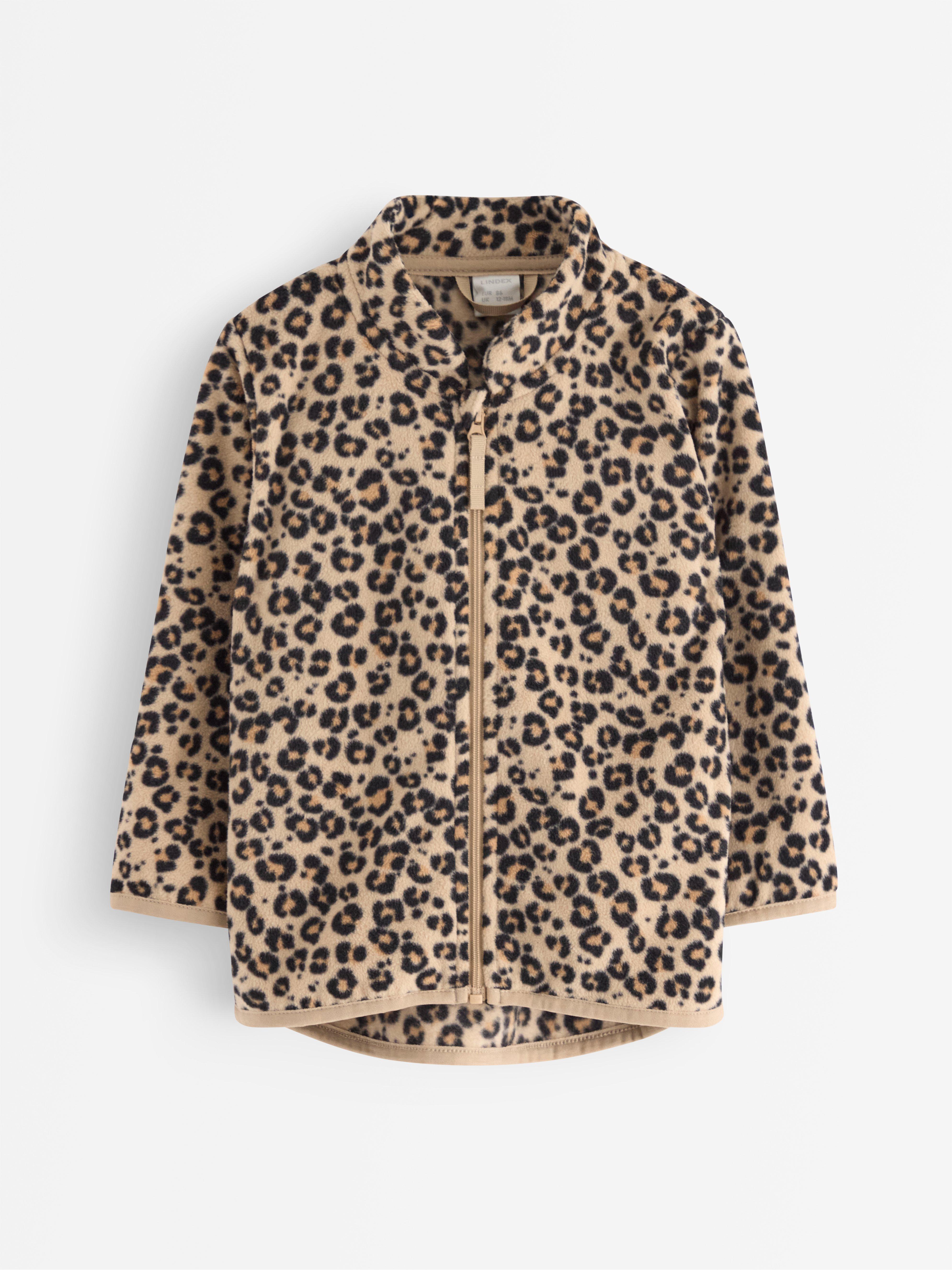 Chaqueta de micropolar color beige