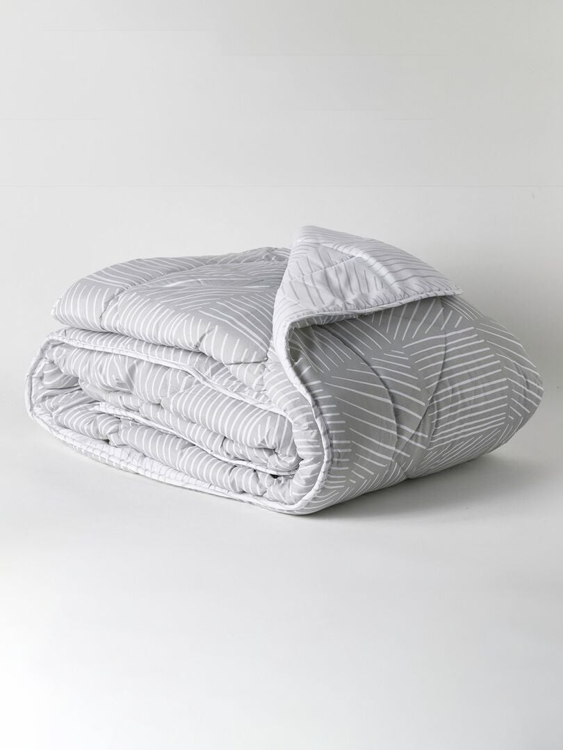 Colcha estampada - CINZA