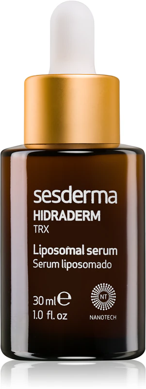Sérum lipossomal Sesderma Hidraderm TRX para iluminar a tez e prevenir manchas na pele.