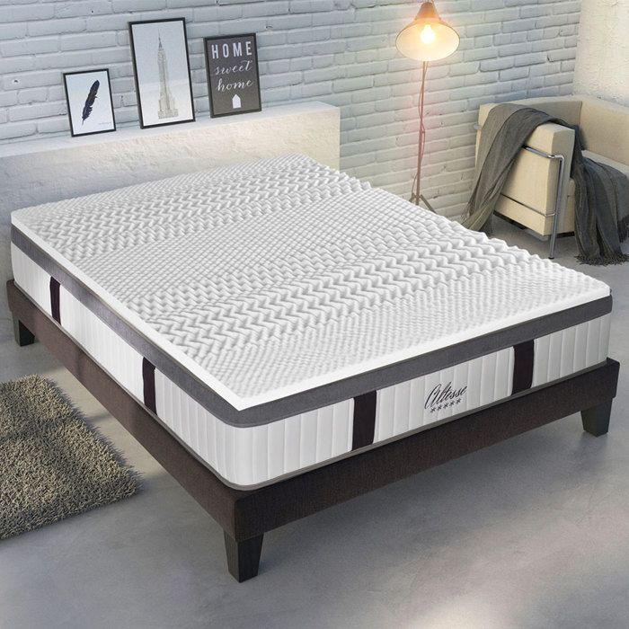 Cubrecolchón de 90x190 cm - Espuma viscoelástica de 7 zonas