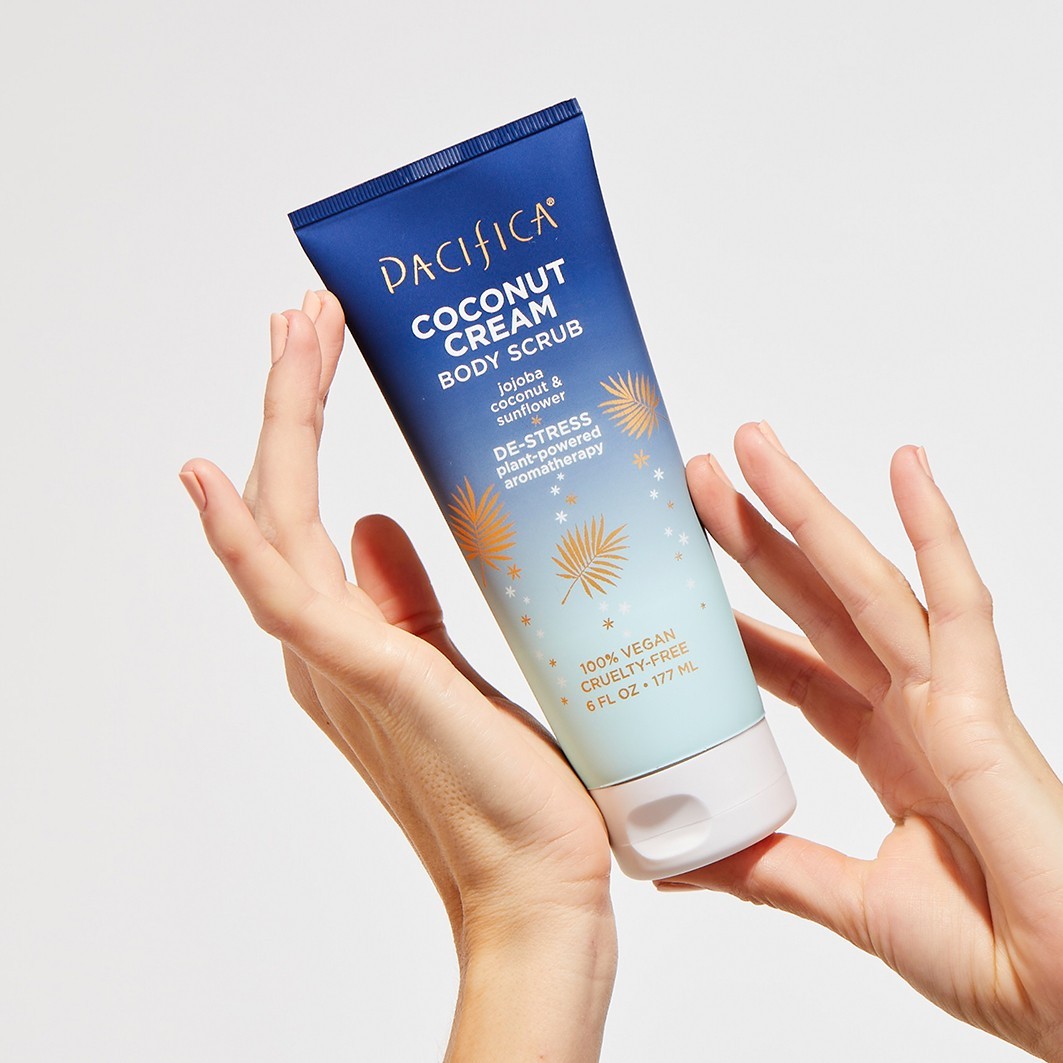 Pacifica Telové mydlo Kokosový krémový telový peeling - 177 ml