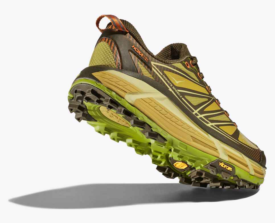 HOKA Mafate Speed 2 Oliva scura / Lichene dorato