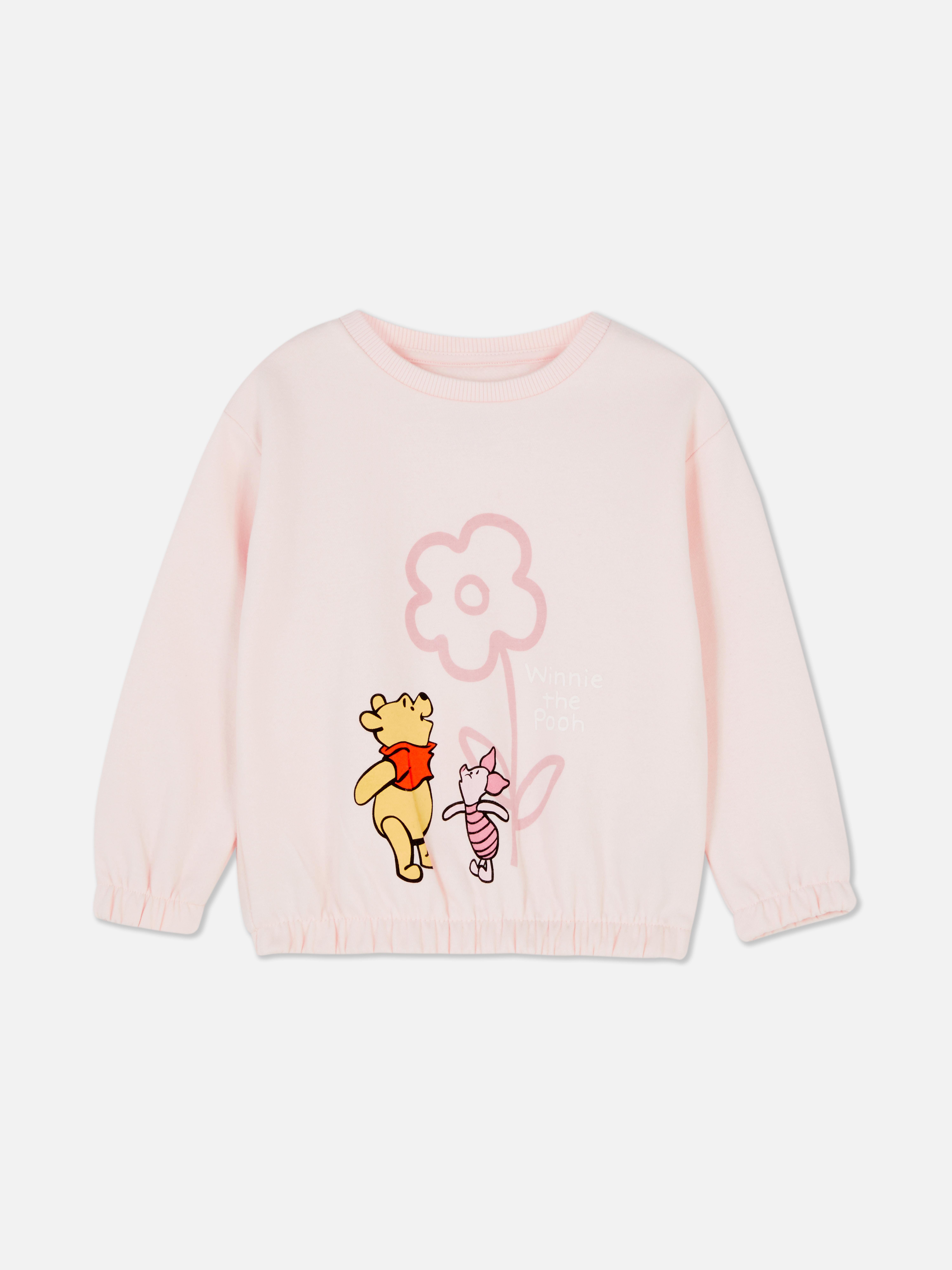 Hanorac asortat cu imprimeu Disney, cu manșete și imprimeu Winnie the Pooh pe față