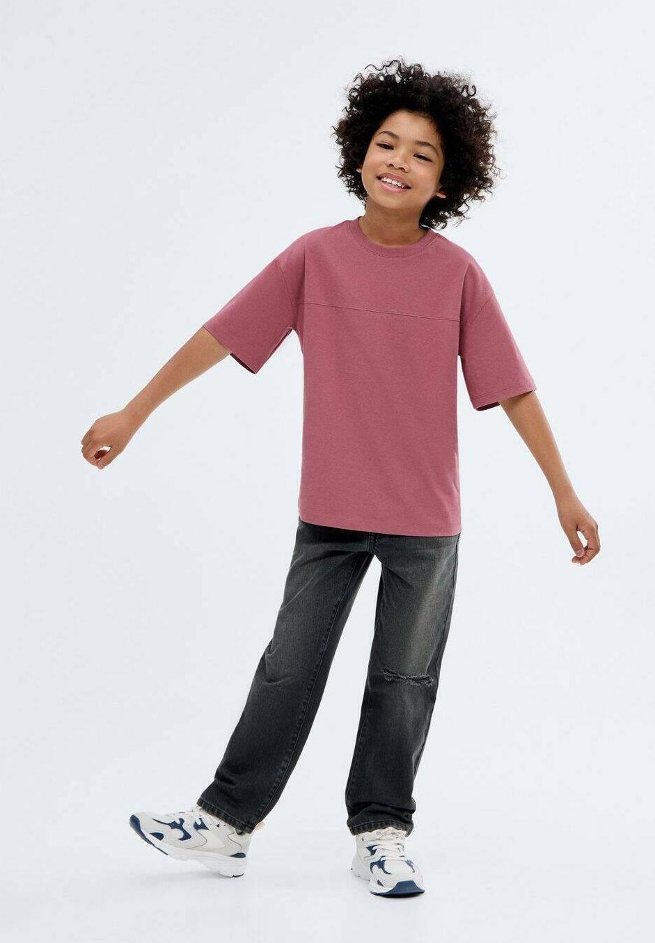 Mango Kids REGULAR - Rechte jeans - zwarte denim
