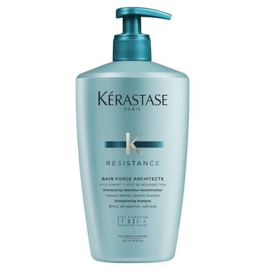 Kérastase Resistance Bain Force Architecte Rekonstruerende sjampo for skadet hårfiber 500 ml 500 ml