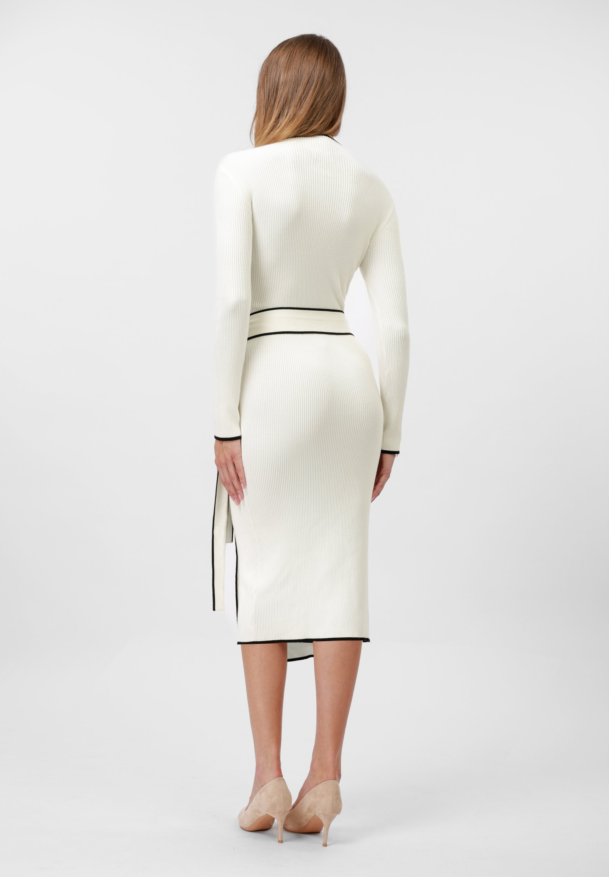 Anna Field Jumperjurk - wit/zwart