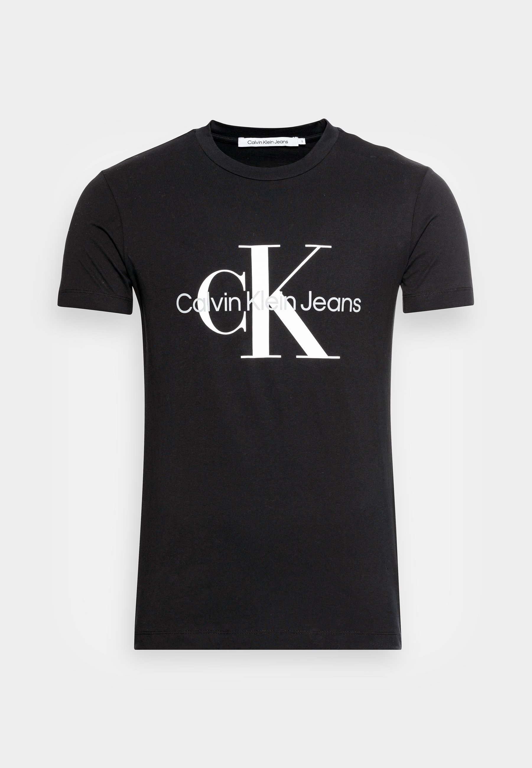 Calvin Klein Jeans CORE MONOGRAM SLIM TEE - T-shirt stampata - nera