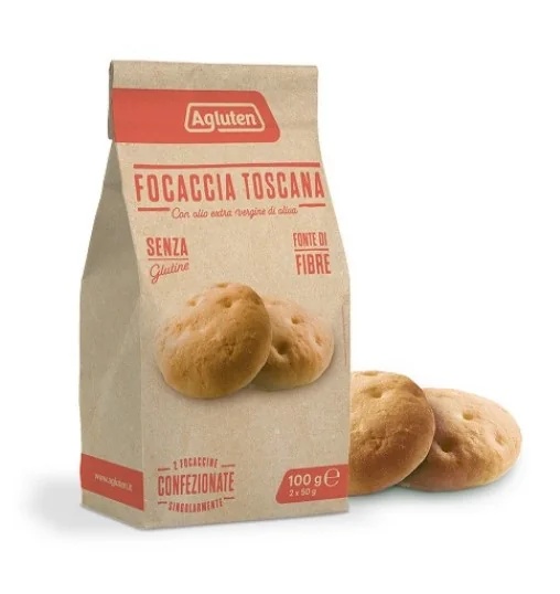 AGLUTEN Agluten Glutenfreie toskanische Focaccia 100 g