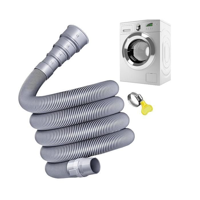Kit de manguera de drenaje para autocaravanas de 3 m - Manguera de drenaje para caravanas con adaptador ajustable, sistema de aguas residuales versátil.