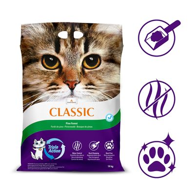 Lettiera per gatti Intersand Classic al profumo di pineta