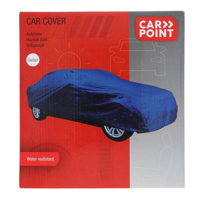 Funda para coche - POLY5 - 4,90 m a 5,22 m - Poliéster - Azul oscuro - Bolsa de transporte
