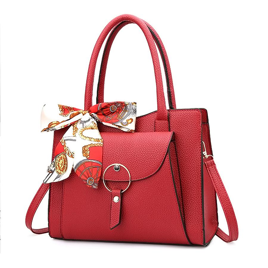 KVINNEVESKE2020 Mote KVINNER PU-skinn Messenger-veske Skulderveske Crossbody-håndveske Kjede Liten Avslappet Ensfarget Litchi Silkeskjerf Tote