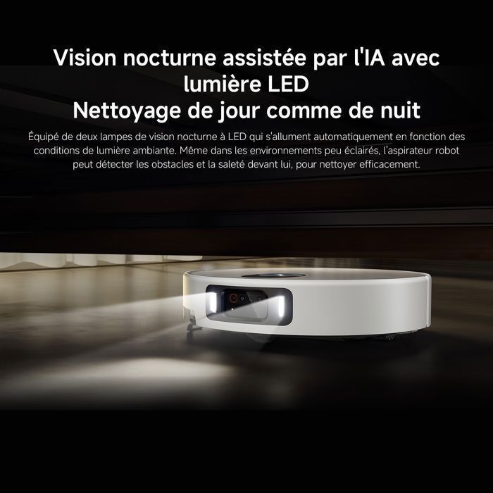 XIAOMI Robot Vacuum 5 Pro, Aspiration 20 000 Pa, IA Évitement d'obstacles, Reconnaissance de saleté, Station AutoNettoyage