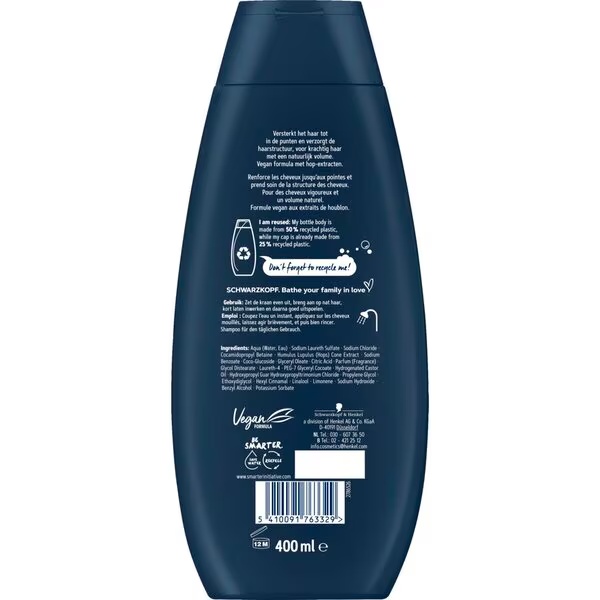 Schwarzkopf vyrų šampūnas<br>400 ml