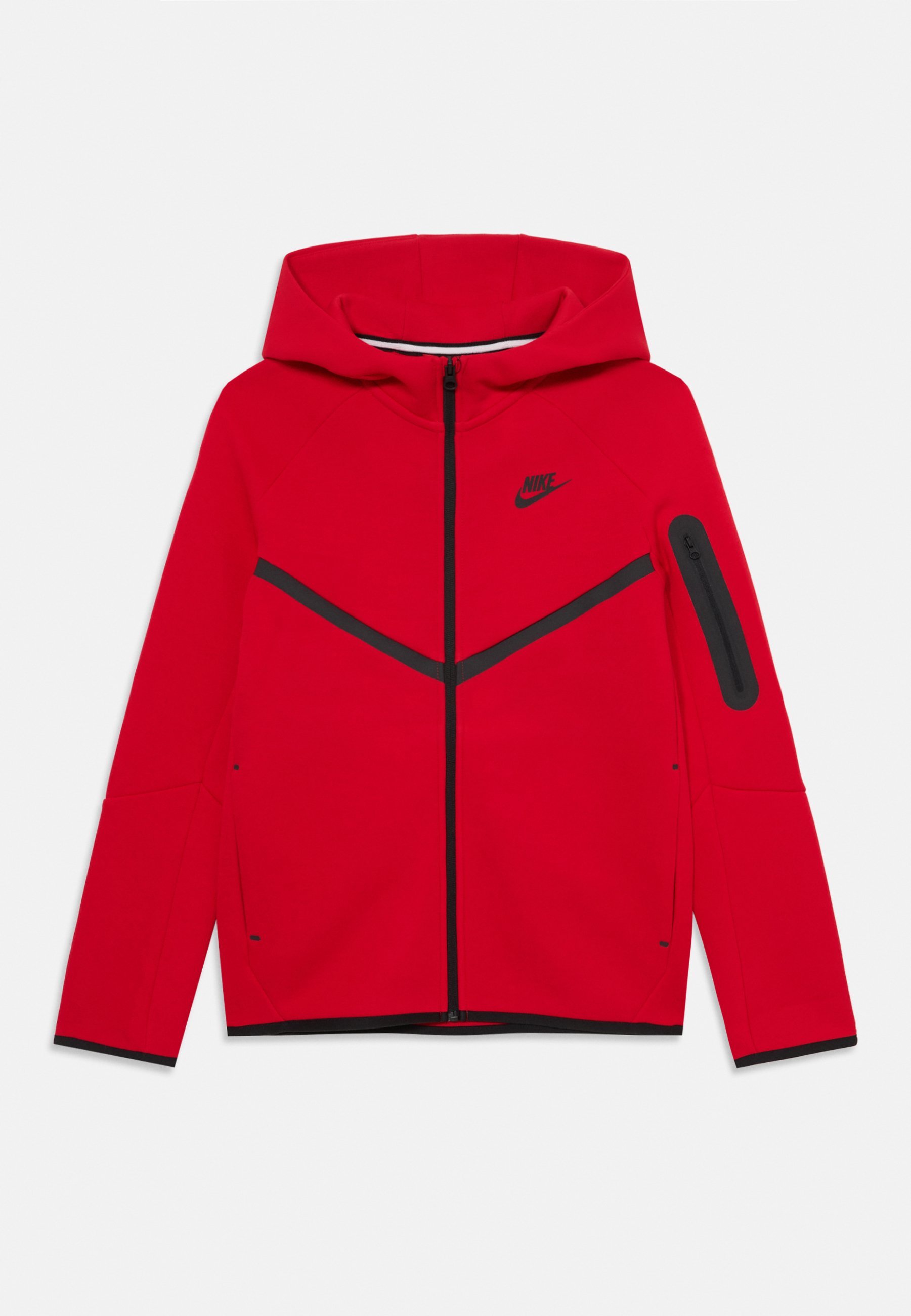 Nike Sportswear UNISEX - Sweatshirt met rits - rood/zwart
