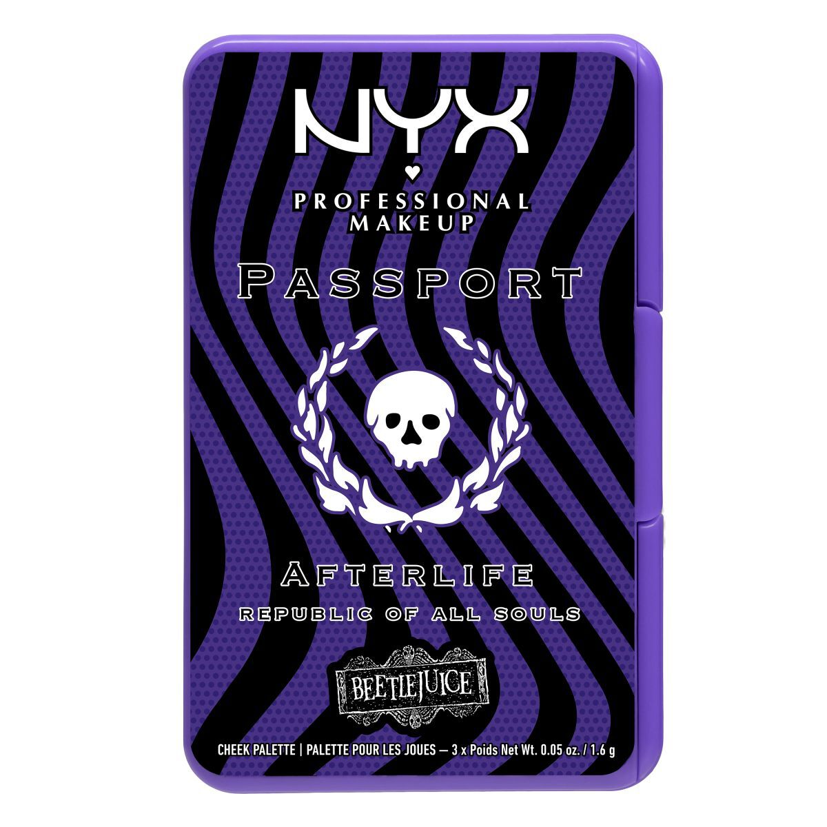 Paleta de coloretes Beetlejuice Afterlife de NYX Professional Makeup
