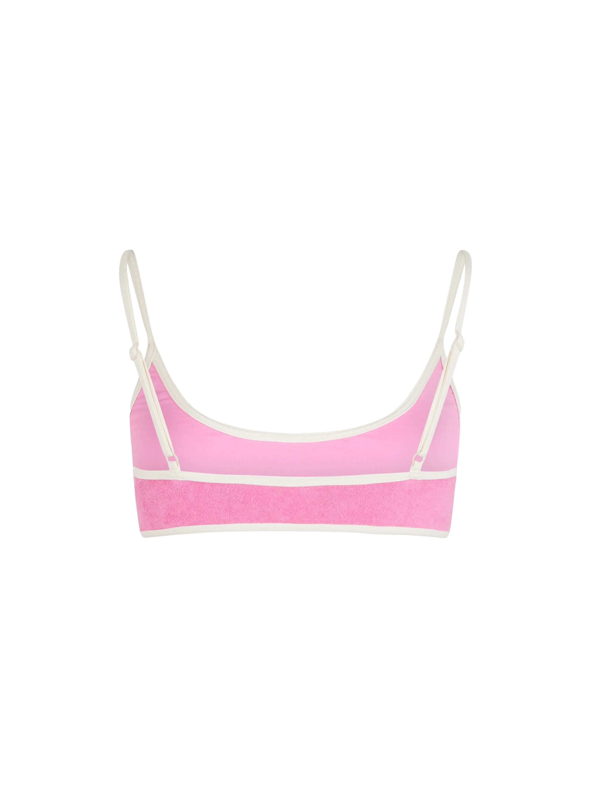 Judy dames bralette strandtop van badstof met bies