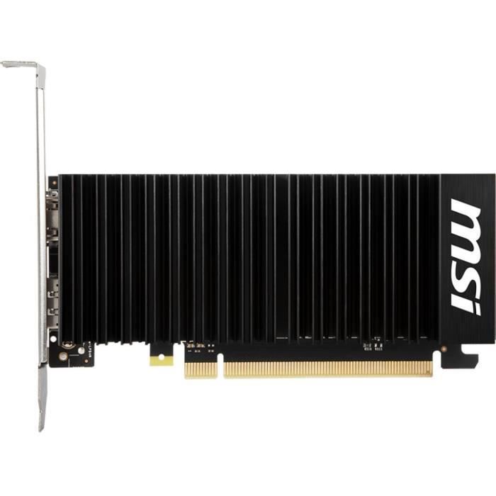 Carte graphique - MSI - GeForce GT 1030 - 4 Go GDDR4 - PCI Express 3.0 - Refroidissement actif