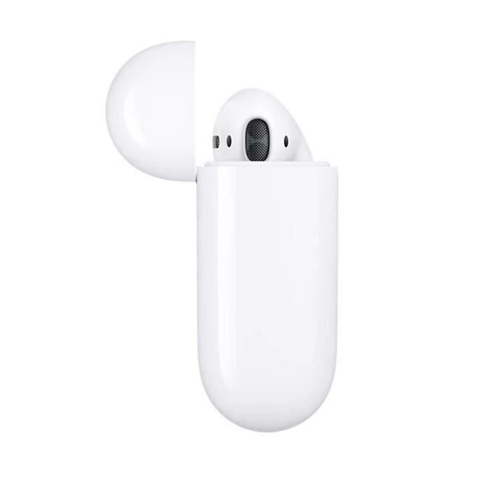 Auriculares inalámbricos Bluetooth Apple AirPods 2 blancos con estuche de carga con cable