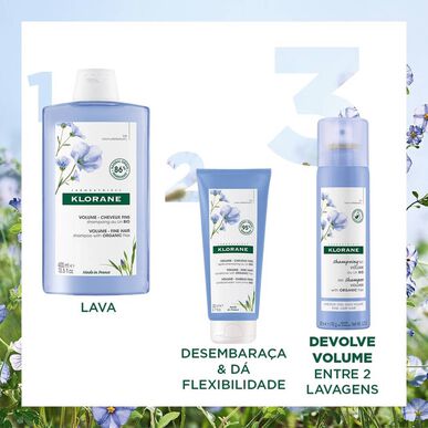 Klorane Pellavakuivashampoo Volume-kuivashampoo Pellavakuidut BIO Volume 150 ml 150 ml
