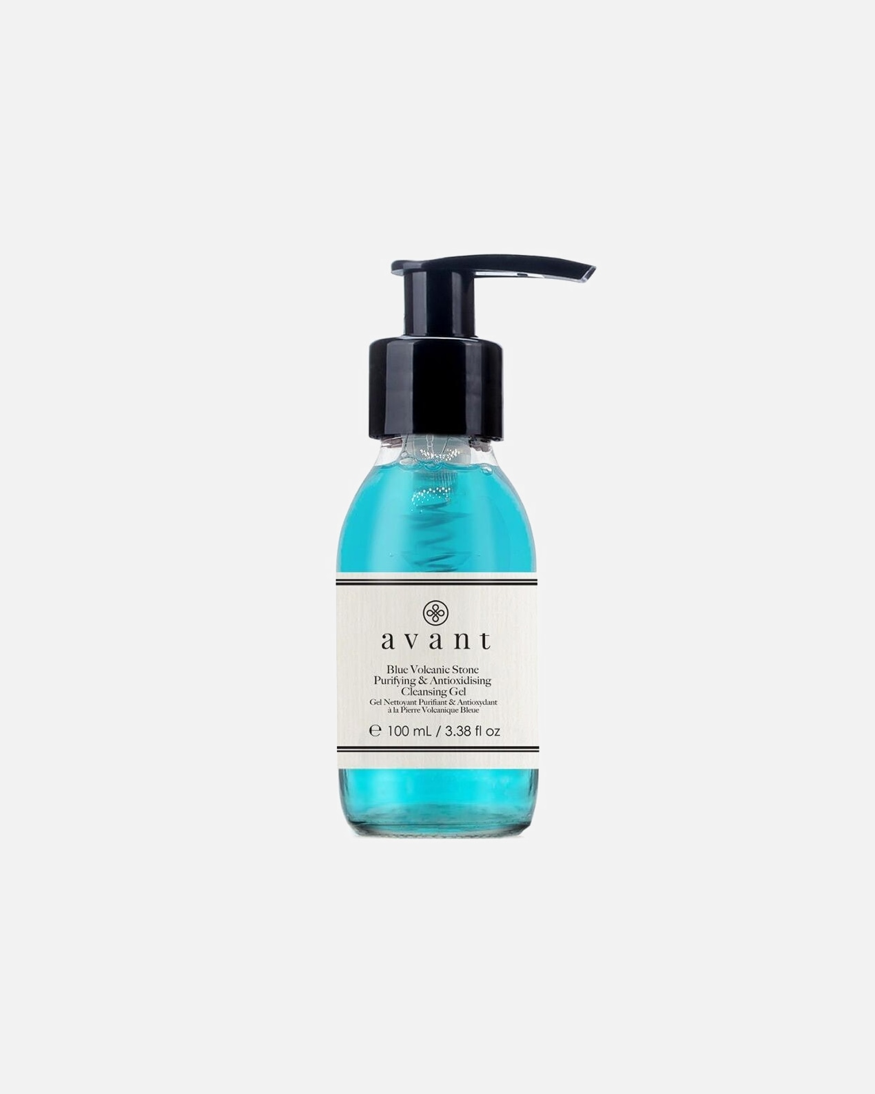 Gel facial antiedad Avant Skincare Age Radiance con piedra volcánica azul - Limpiador y antioxidante - 100 ml