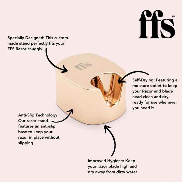 FFS Beauty Premium -partahöylän teline - Ruusukulta