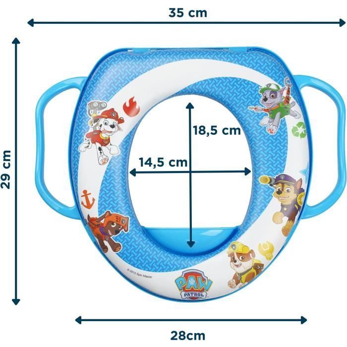 Riduttore per sedile WC - THERMOBABY - Comfort con maniglie - Paw Patrol