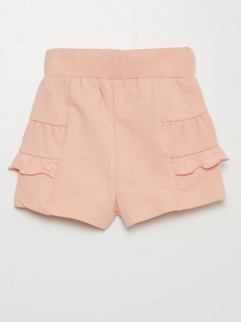 Conjunto de camiseta y pantalón corto - 2 piezas - BLANCO