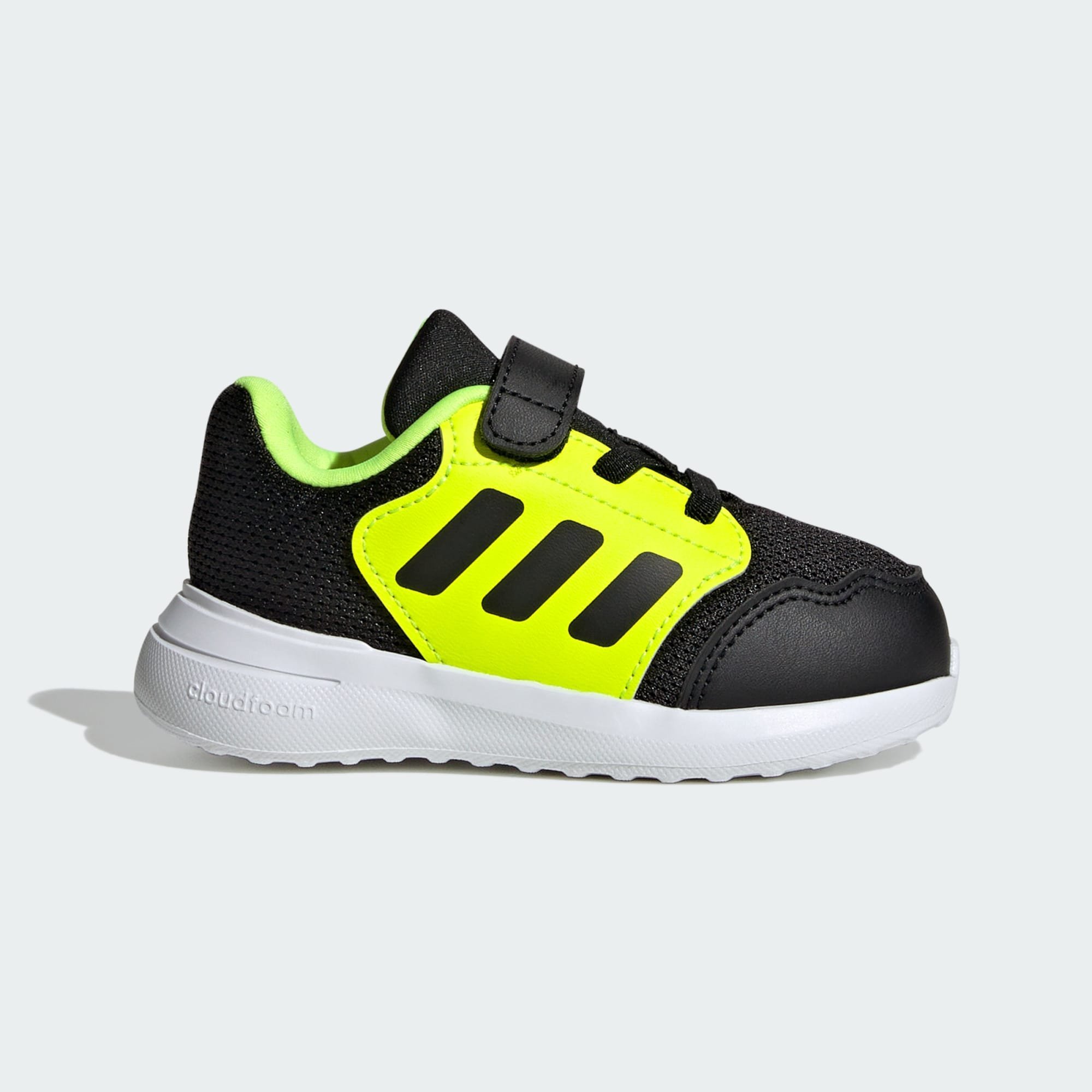 adidas Performance TENSAUR UNISEX - Straßenlaufschuhe - Core Black, Lucid Lemon