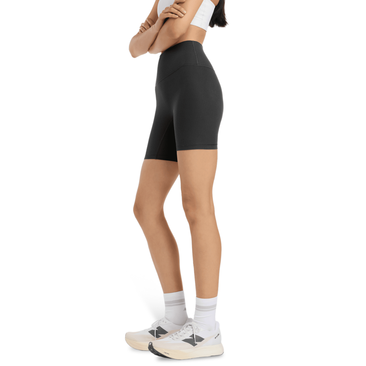 New Balance Ribbed High Rise -shortsit