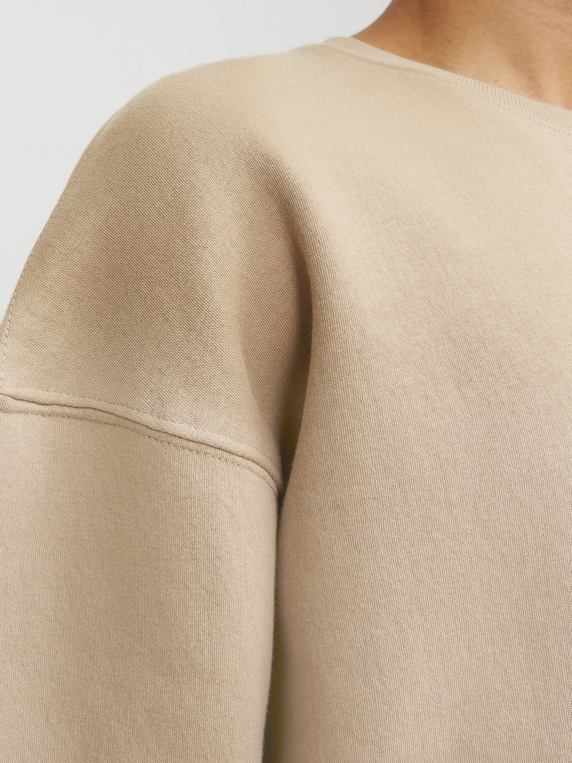 Jack & Jones JJESTAR CREW NECK - Sweatshirt - beige