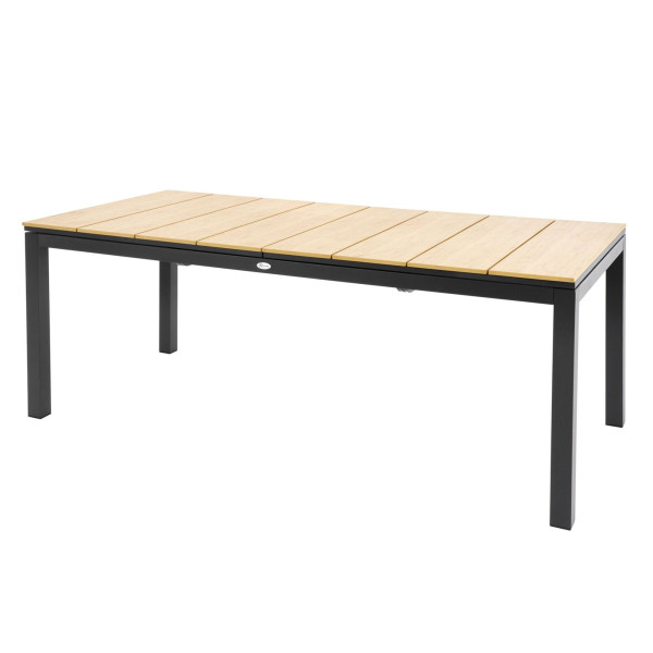 Stół ogrodowy rozkładany aluminiowy 200/250/300x95 cm Barleta beżowy