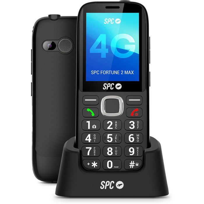 Mobile phone for seniors - SPC - FORTUNE 2 MAX - Large buttons - 104 dB sound - Charging base