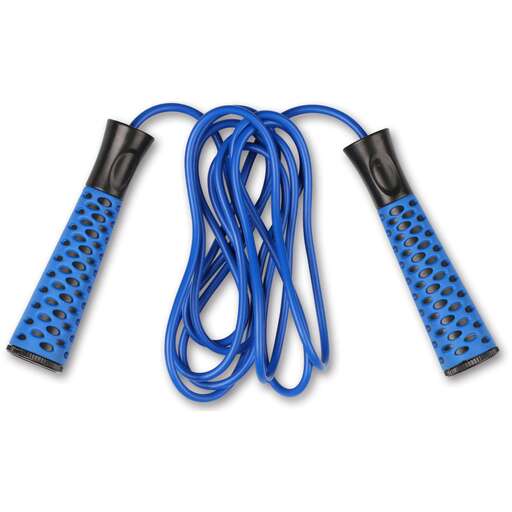  Coardă de sărit din PVC cu mânere din plastic, lungime reglabilă, indigo, 2,75 m
