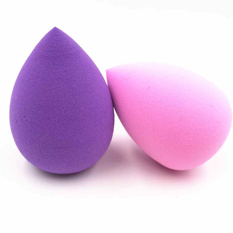 1 éponge cosmétique pour maquillage, utilisable sèche ou humide, pour fond de teint. Accessoire de beauté lissant en forme de goutte d'eau. Outil de soin du visage.