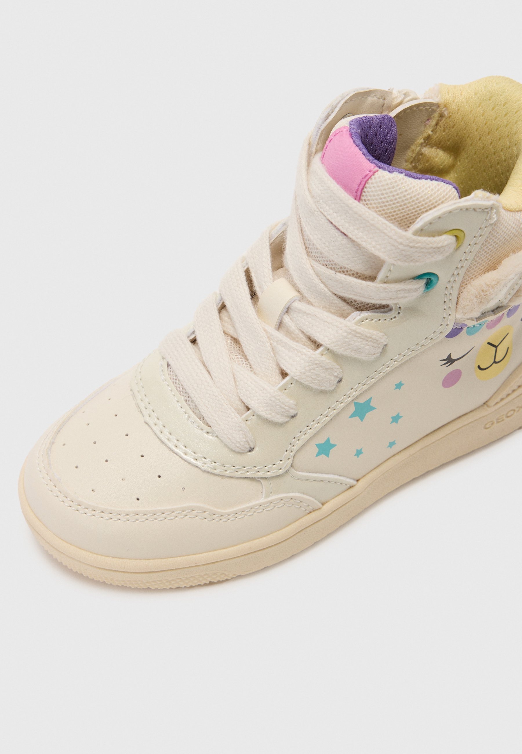 Geox WASHIBA – High-Top-Sneaker – elfenbein/mehrfarbig
