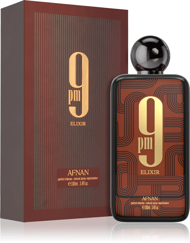 Afnan 9 PM Elixir extrato perfume unissex