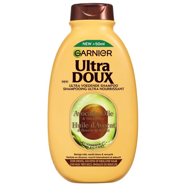 Garnier Ultra Doux - Shampoo - Avokadoöljy ja sheavoi - Erittäin kuiville tai kiharille hiuksille<br>300ml