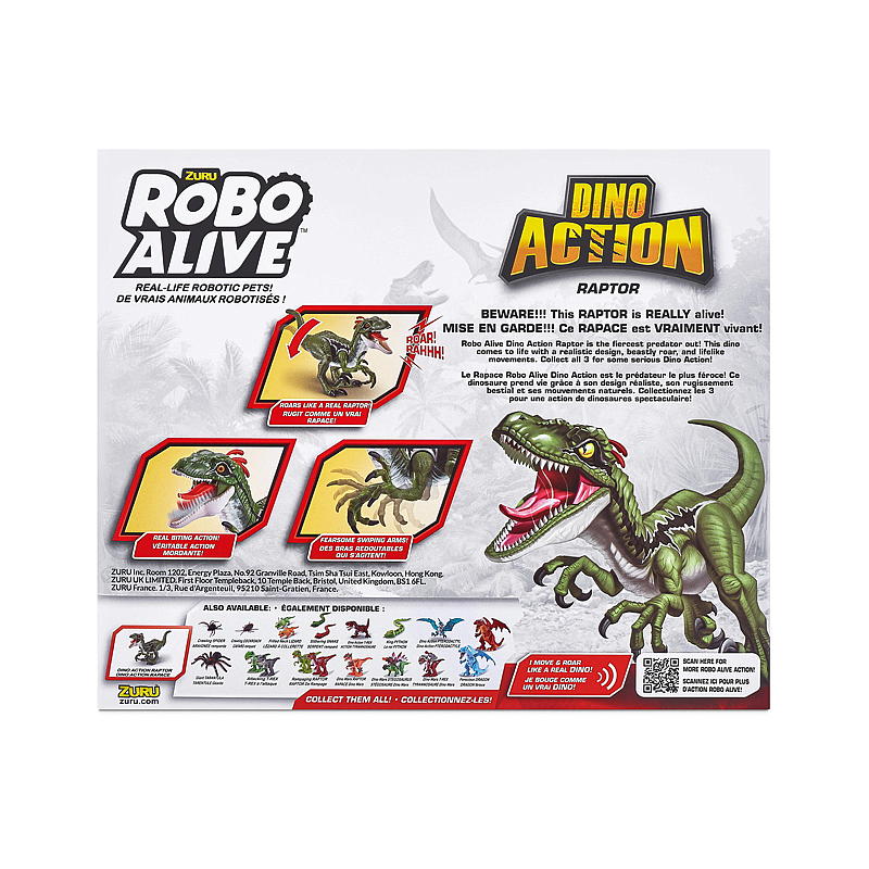 Robo Alive Dino Action Raptor, Robo Alive