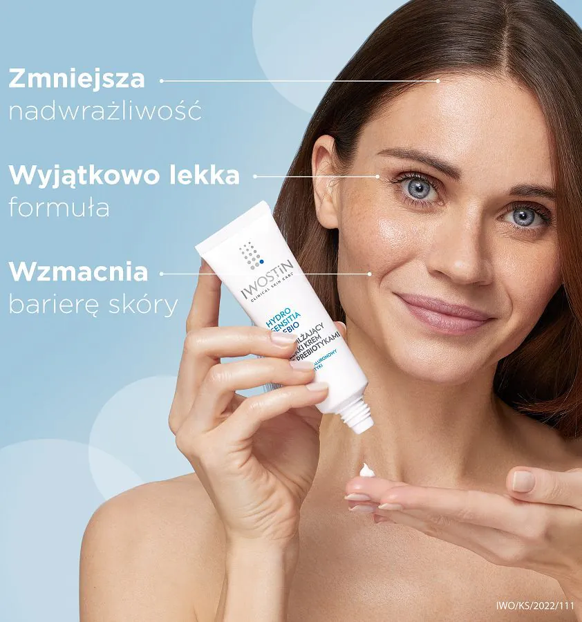 Iwostin Hydro Sensitia PreBIONawilżający Lekki Krem z Prebiotykami