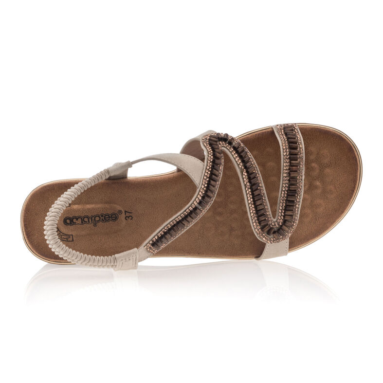 Beige Damen-Sandalen / Zehenfreie Schuhe