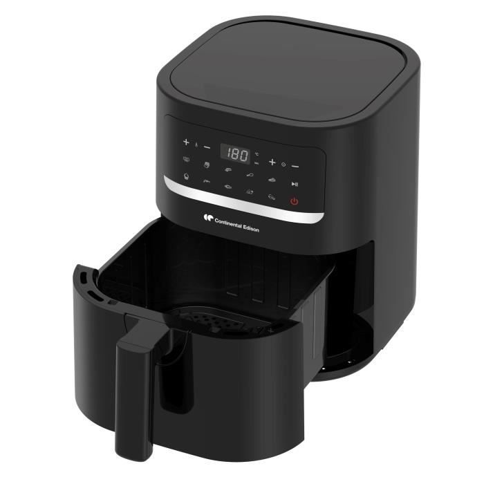 Freidora de aire Continental Edison - FRSH1400B - 4,5 L - Negra - 1400 W