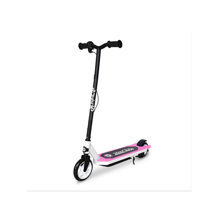 Monopattino elettrico rosa per bambini, 30W – 10 km/h – Autonomia della batteria: 40 min – 12V/5Ah
