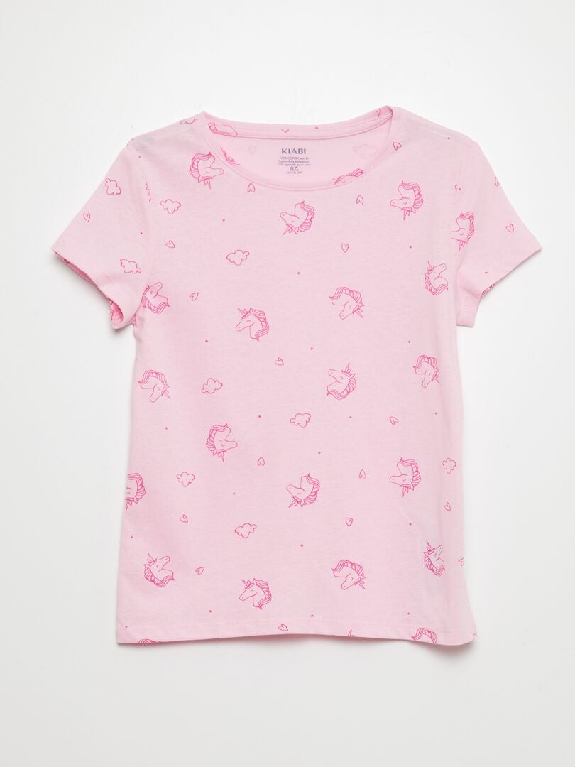Set van 3 bedrukte T-shirts - WIT