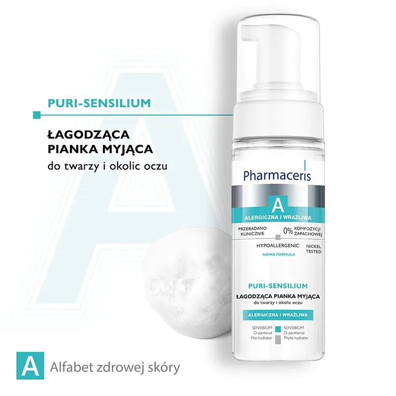 Pharmaceris A Puri-Sensilium Delikatna pianka myjąca do twarzy