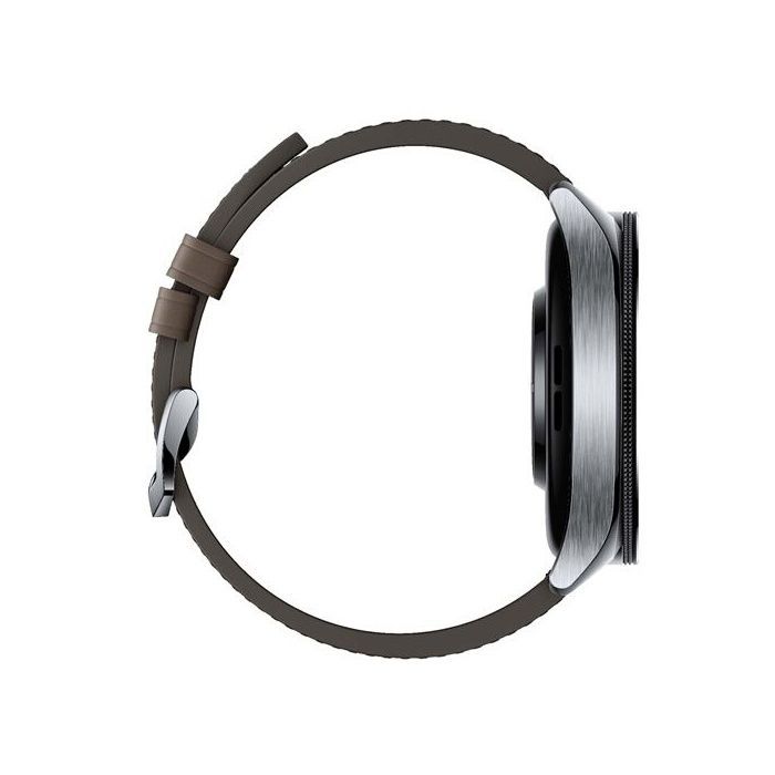 Xiaomi Mi Watch 2 Pro Silver Smartwatch with Brown Leather Strap FD