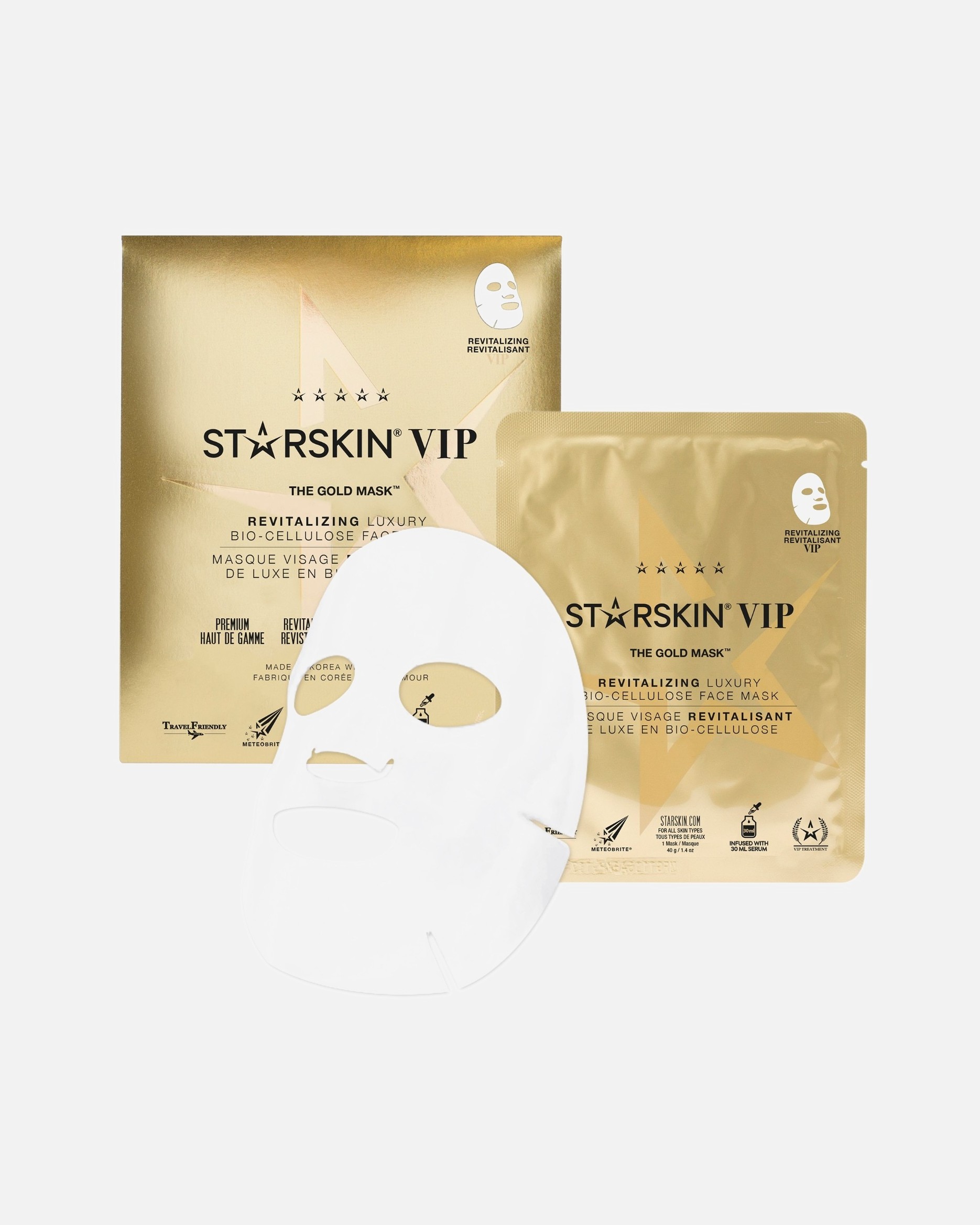 STARSKIN® Maska za lice The Gold Mask™ Revitalizirajuća luksuzna bioceluloza - 30 ml