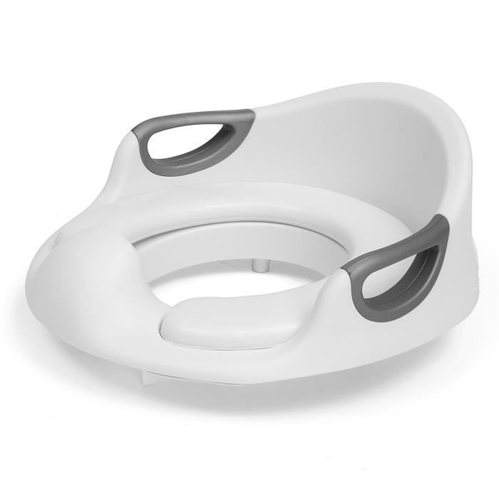 TEMPSA Toilet Seat Reducer - Extra Comfort with Backrest - Child - Grey