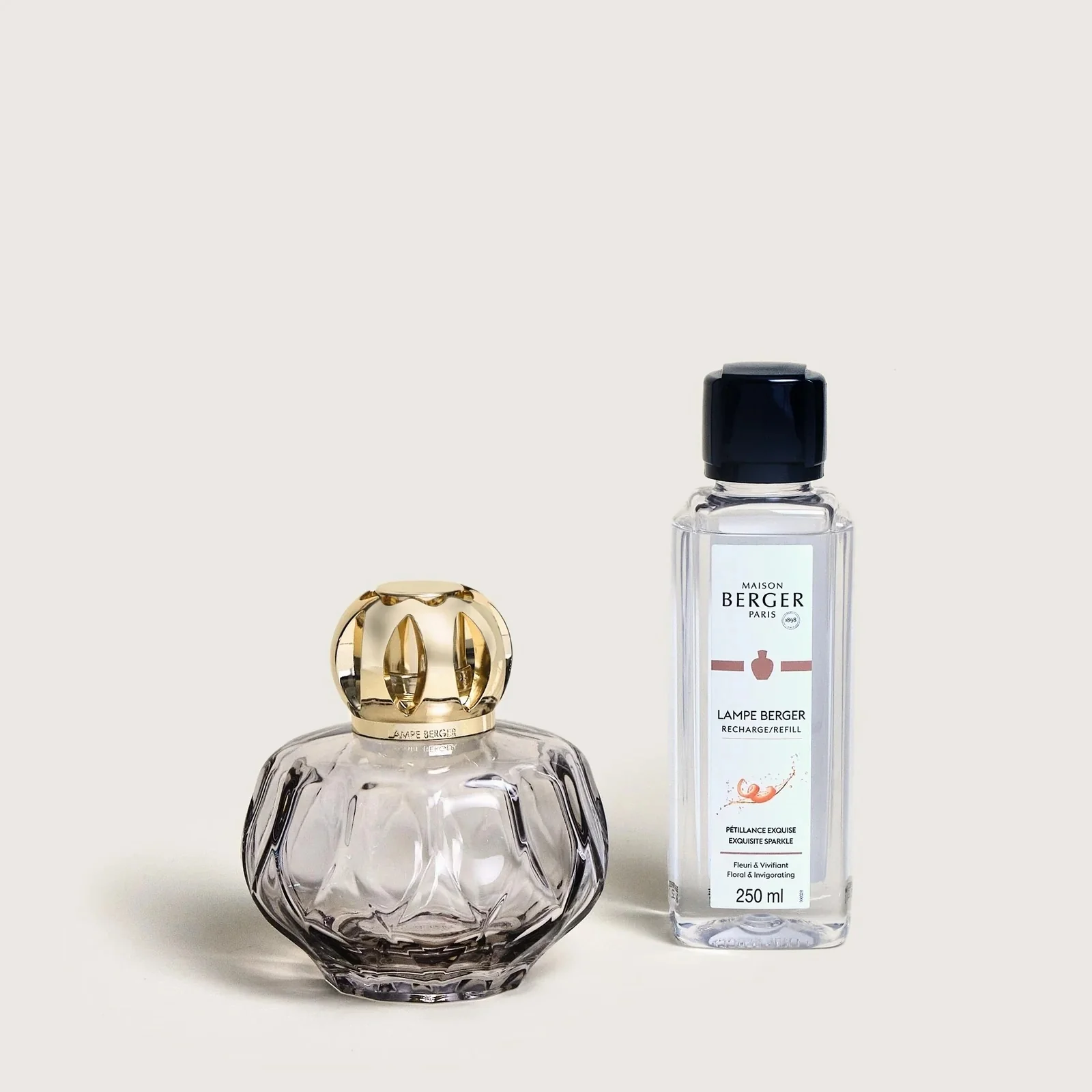 Lampe Cofanetto Rosalie Grigia - Cofanetto con Lampada, Lampada Catalitica, Profumo per Lampada Catalitica